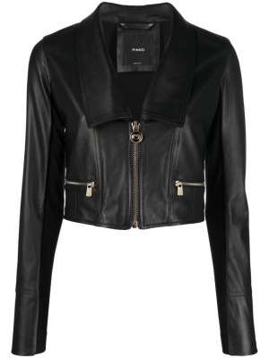 

Leather biker jacket, PINKO Leather biker jacket