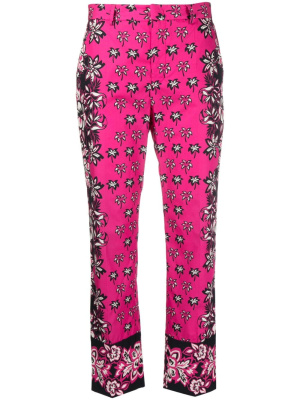 

Bandana-print cotton trousers, RED Valentino Bandana-print cotton trousers