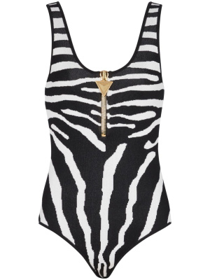 

Zip-front bodysuit, Balmain Zip-front bodysuit