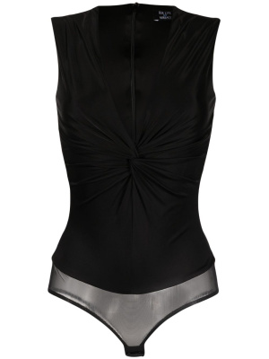 

Knotted V-neck bodysuit, Versace Knotted V-neck bodysuit