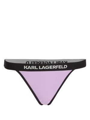 

Logo-print bikini bottoms, Karl Lagerfeld Logo-print bikini bottoms
