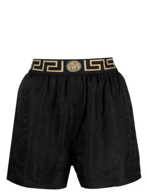 

Greca-detailed pajamas shorts, Versace Greca-detailed pajamas shorts