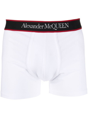 

Logo-waistband cotton boxers, Alexander McQueen Logo-waistband cotton boxers