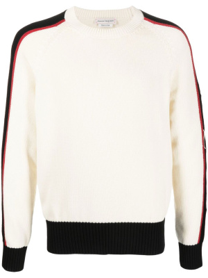 

Stripe-detail knitted jumper, Alexander McQueen Stripe-detail knitted jumper