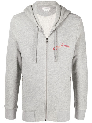 

Embroidered-logo hoodie, Alexander McQueen Embroidered-logo hoodie