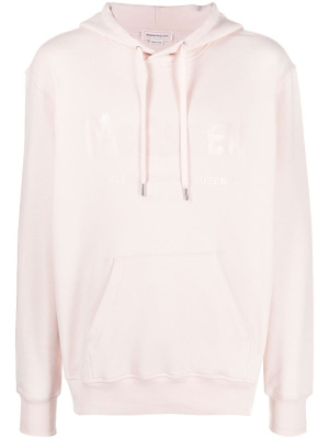 

Graffiti-logo print hoodie, Alexander McQueen Graffiti-logo print hoodie