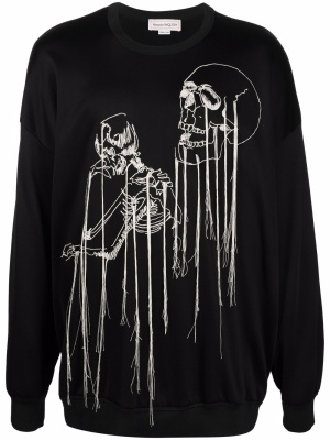 

Skull-print sweatshirt, Alexander McQueen Skull-print sweatshirt