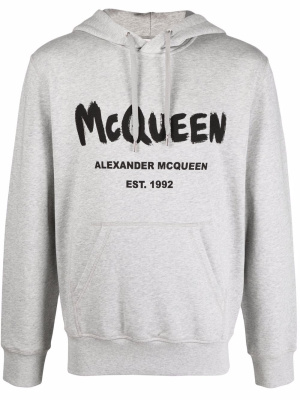 

Logo-print hoodie, Alexander McQueen Logo-print hoodie