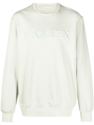 

Logo-embroidered sweatshirt, Alexander McQueen Logo-embroidered sweatshirt