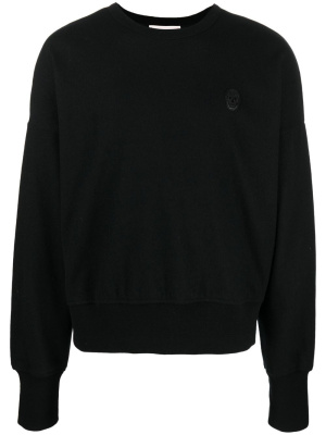 

Logo-patch wool sweatshirt, Alexander McQueen Logo-patch wool sweatshirt