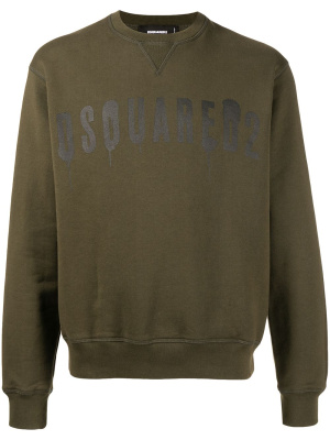 

Logo-print cotton sweatshirt, Dsquared2 Logo-print cotton sweatshirt