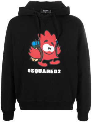

Logo-print detail hoodie, Dsquared2 Logo-print detail hoodie