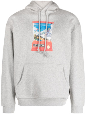 

Graphic-print cotton hoodie, PACCBET Graphic-print cotton hoodie