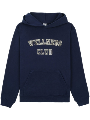 

Slogan-print cotton hoodie, Sporty & Rich Slogan-print cotton hoodie