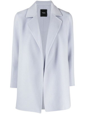 

Open-front wool-cashmere blazer, Theory Open-front wool-cashmere blazer