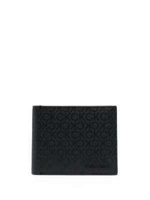 

Bi-fold monogram-print wallet, Calvin Klein Bi-fold monogram-print wallet