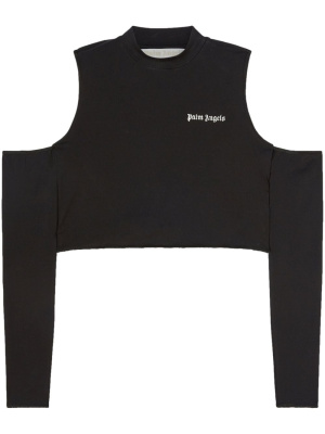 

Logo-print cut-out top, Palm Angels Logo-print cut-out top