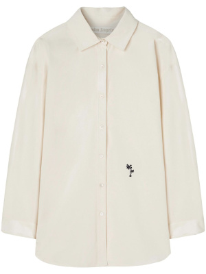 

Palms-embroidered poplin shirt, Palm Angels Palms-embroidered poplin shirt