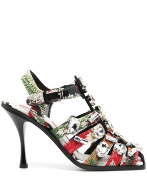 

100mm heel multicolour sandals, Dsquared2 100mm heel multicolour sandals