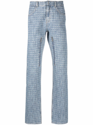 

4G jacquard straight-leg jeans, Givenchy 4G jacquard straight-leg jeans