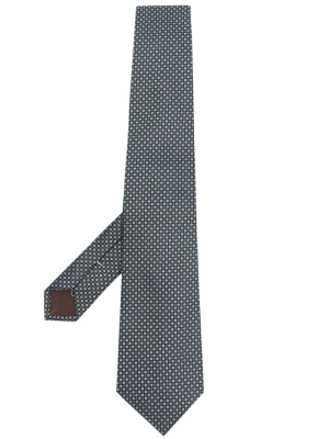 

Graphic-print silk tie, Canali Graphic-print silk tie