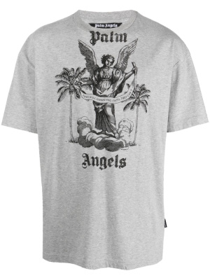 

University logo-print T-shirt, Palm Angels University logo-print T-shirt