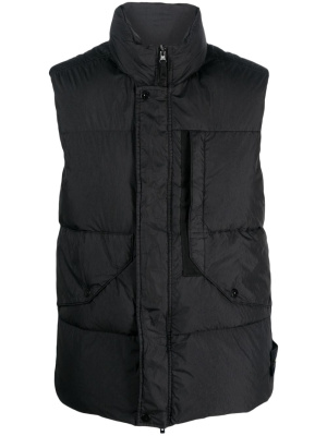 

Compass-patch padded gilet, Stone Island Compass-patch padded gilet