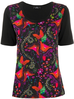 

Floral print slim fit T-shirt, PS Paul Smith Floral print slim fit T-shirt