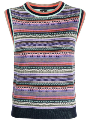 

Sleeveless knitted top, PS Paul Smith Sleeveless knitted top