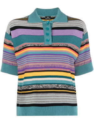 

Glass Stripe organic cotton polo shirt, PS Paul Smith Glass Stripe organic cotton polo shirt