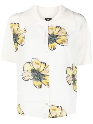 

Anemone-print knitted top, PS Paul Smith Anemone-print knitted top