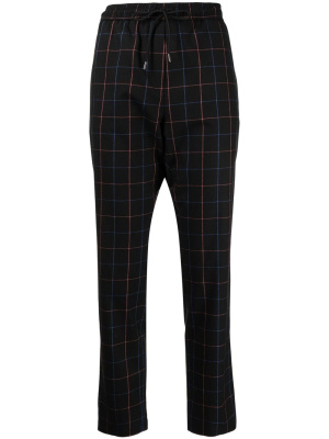 

Check-pattern drawstring trousers, PS Paul Smith Check-pattern drawstring trousers