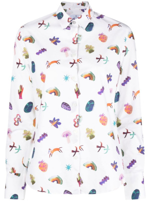 

Southdowns Way-print shirt, PS Paul Smith Southdowns Way-print shirt