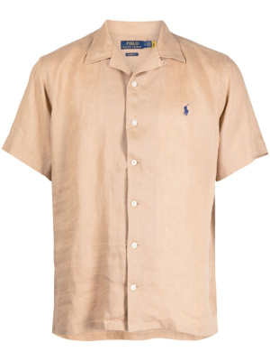 

Camp-collar linen shirt, Polo Ralph Lauren Camp-collar linen shirt