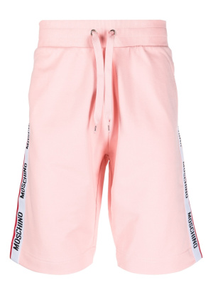 

Logo trim straight-leg shorts, Moschino Logo trim straight-leg shorts