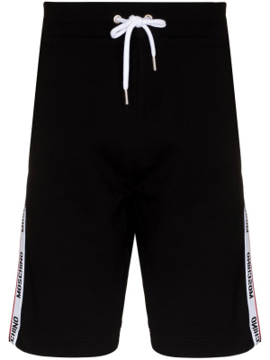 

Logo-tape drawstring-waist shorts, Moschino Logo-tape drawstring-waist shorts