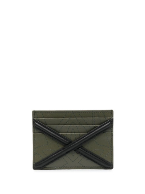 

The Harness embroidered leather cardholder, Alexander McQueen The Harness embroidered leather cardholder