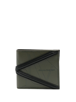 

Contrasting-panel bi-fold wallet, Alexander McQueen Contrasting-panel bi-fold wallet
