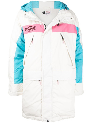 

Logo-print padded jacket, AAPE BY *A BATHING APE® Logo-print padded jacket