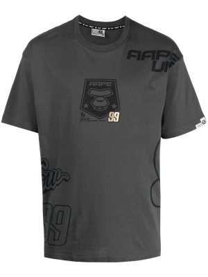 

Logo-print cotton T-shirt, AAPE BY *A BATHING APE® Logo-print cotton T-shirt