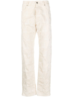 

Bleach-wash straight-leg jeans, 424 Bleach-wash straight-leg jeans