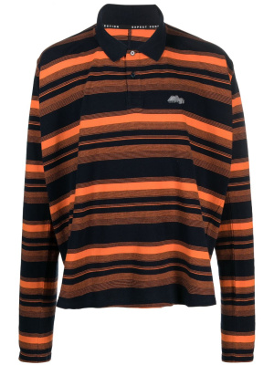 

Striped cotton polo shirt, Martine Rose Striped cotton polo shirt