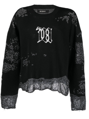 

Intarsia-knit long-sleeve jumper, MISBHV Intarsia-knit long-sleeve jumper