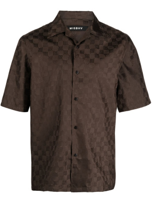 

Monogram-pattern short-sleeve shirt, MISBHV Monogram-pattern short-sleeve shirt