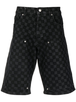 

Logo-print denim shorts, MISBHV Logo-print denim shorts