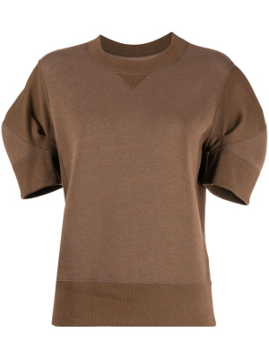

Knitted crew-neck top, Sacai Knitted crew-neck top