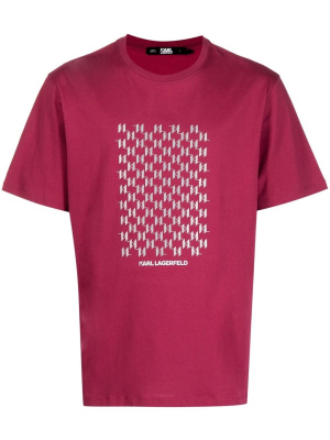 

Reflective monogram T-shirt, Karl Lagerfeld Reflective monogram T-shirt