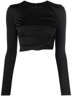 

X Dua Lipa knotted crop top, Versace X Dua Lipa knotted crop top