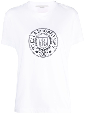 

Logo-print cotton T-shirt, Stella McCartney Logo-print cotton T-shirt