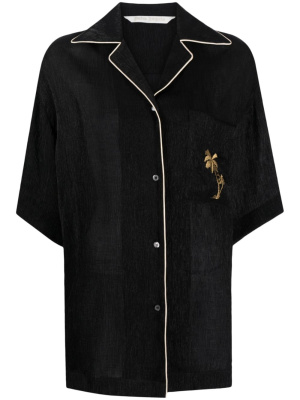 

Soireé logo-embroidered shirt, Palm Angels Soireé logo-embroidered shirt